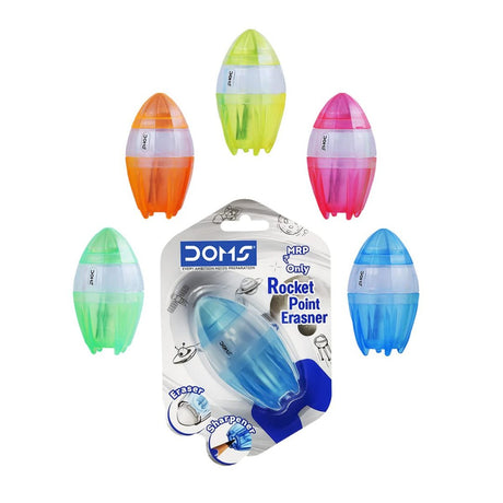 Doms Non - Toxic Rocket Point Erasner - SCOOBOO - 8745 - Sharpeners