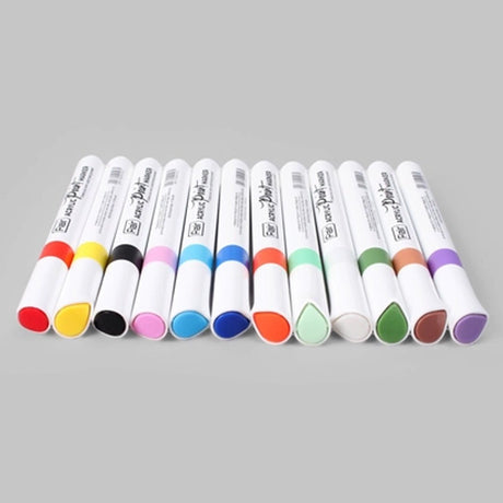 Flair Acrylic Paint Marker Set of 12 - SCOOBOO - Marker