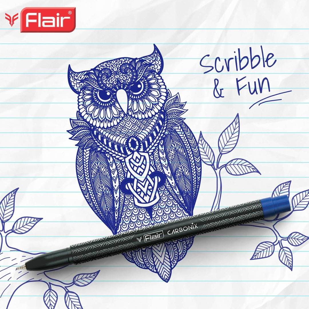 Flair Carbonix Ball Pen Pack Of 25 - SCOOBOO - Ball Pen