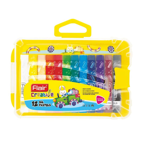 Flair Creative Oil Pastels Set of 12 & Set of 24 - SCOOBOO - Oil Pastels