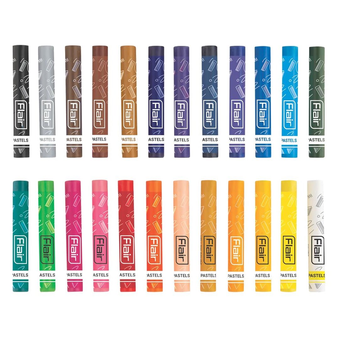 Flair Creative Oil Pastels Set of 12 & Set of 24 - SCOOBOO - Oil Pastels