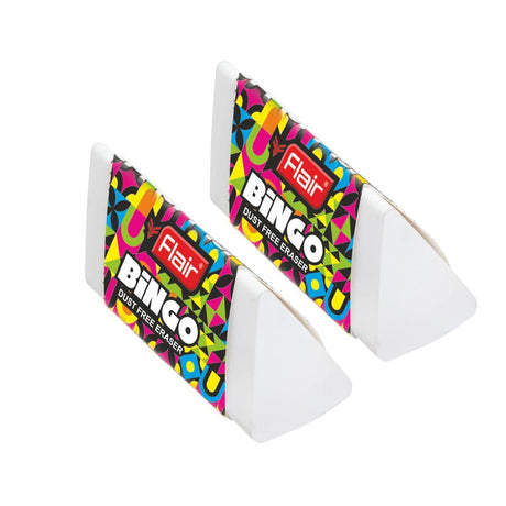 Flair Creative Series Bingo dust Free Eraser - Pack of 2 - SCOOBOO - Eraser & Correction