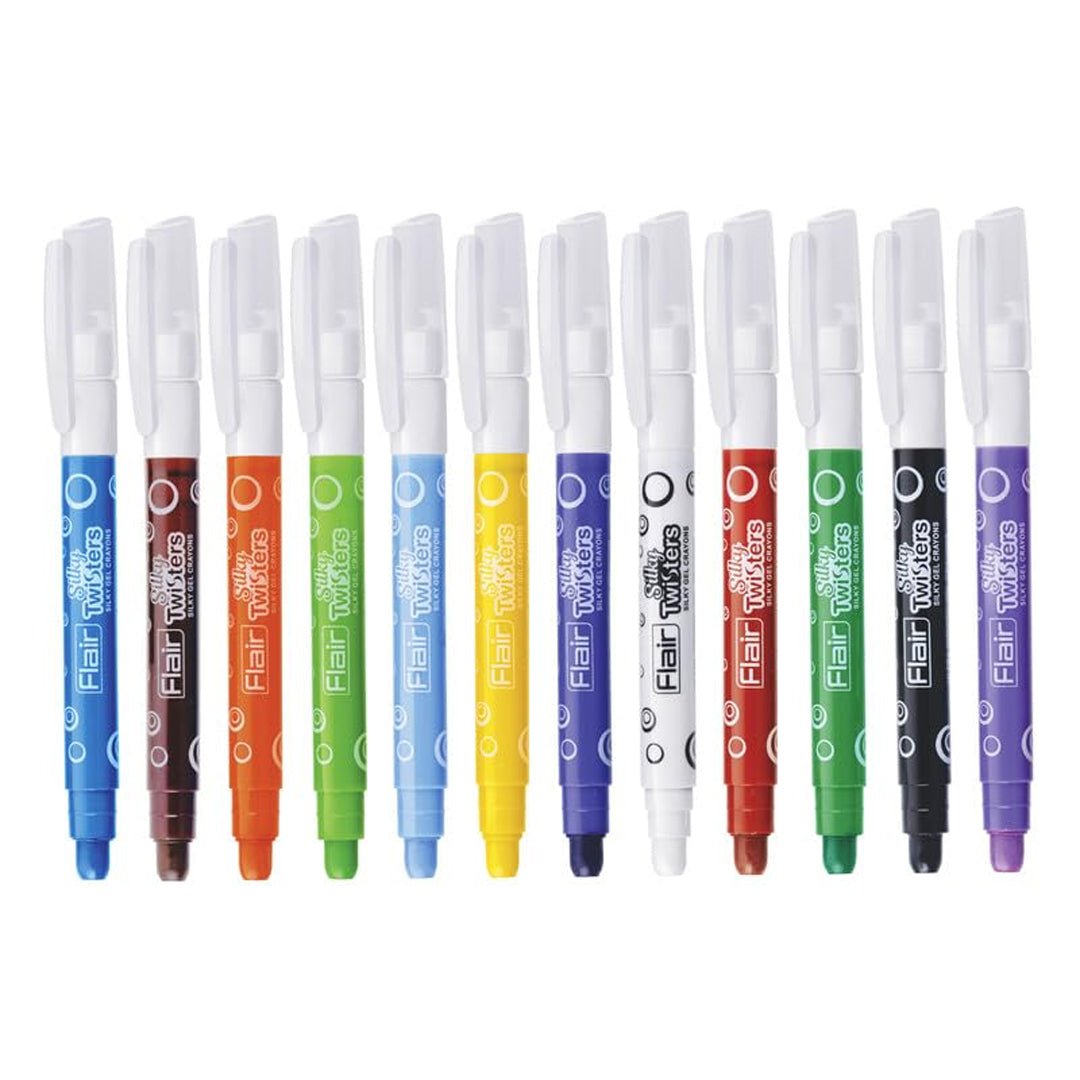 Flair Creative Silky Gel Crayons Pack Of 12 - SCOOBOO - Crayons