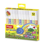 Flair Creative Silky Gel Crayons Pack Of 12 - SCOOBOO - Crayons