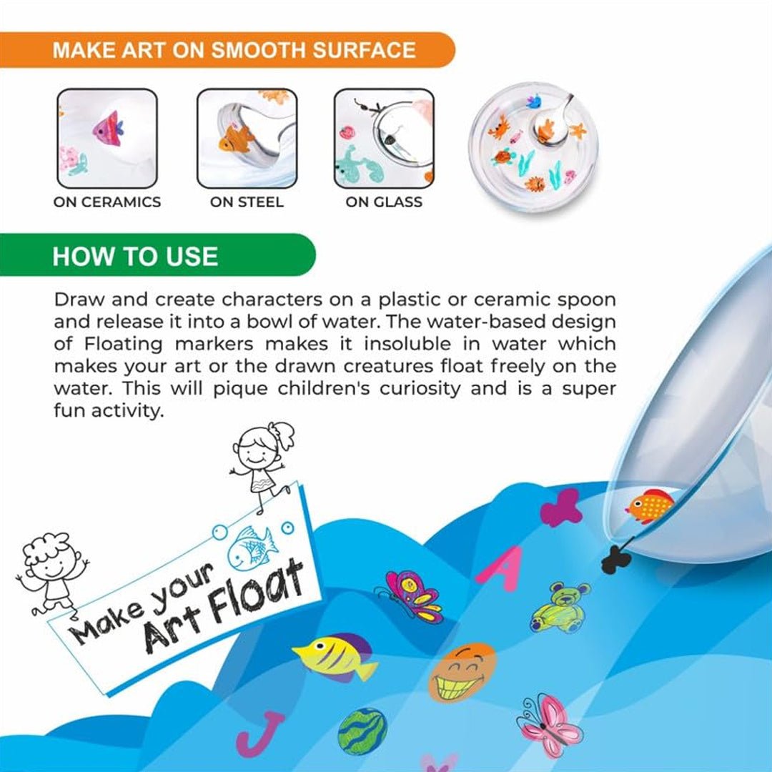 Flair Creative Water Floating Marker Set of 12 - SCOOBOO - Marker