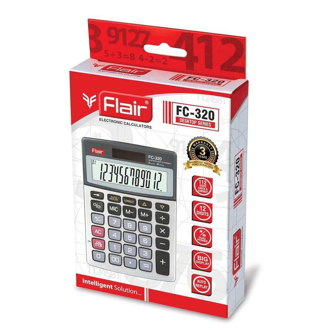 Flair Electronic Calculator (FC - 320) - SCOOBOO - Calculator