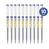 Flair Glass Gel Pen Waterproof - Pack of 10(Blue) - SCOOBOO - Gel Pens