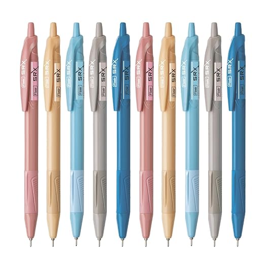 Flair SRX 0.7mm Retractable Ball Pen - Pack of 10 - SCOOBOO - Ball Pen