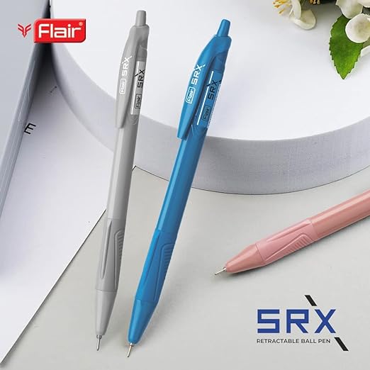 Flair SRX 0.7mm Retractable Ball Pen - Pack of 10 - SCOOBOO - Ball Pen