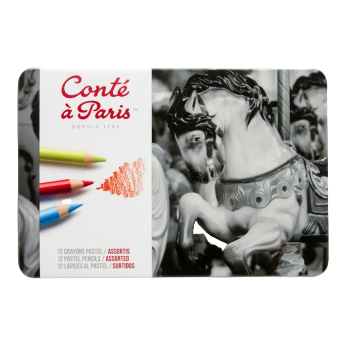 Conté à Paris Pastels, Pastels, Brown, 5.9 X 1 X 17.5 Cm