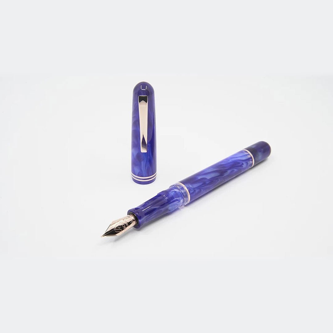 Gioia Metis Blue Aesthatic Rose Fountain Pen - SCOOBOO - GM-046-M - Fountain pen