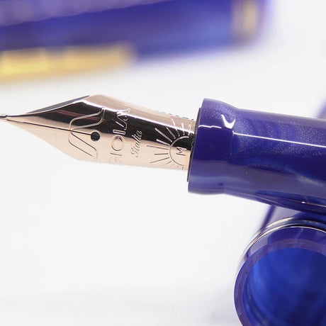 Gioia Metis Blue Aesthatic Rose Fountain Pen - SCOOBOO - GM-046-M - Fountain pen