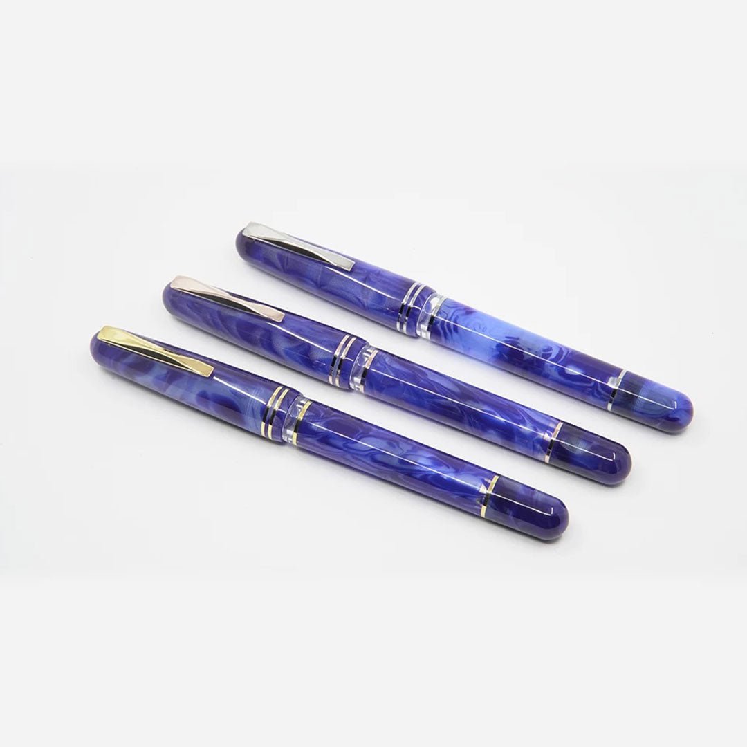 Gioia Metis Blue Aesthatic Rose Fountain Pen - SCOOBOO - GM-046-M - Fountain pen