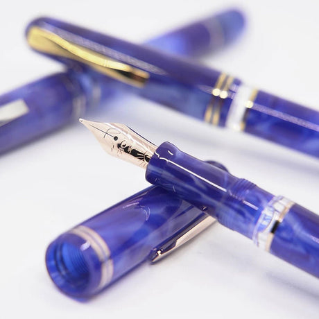 Gioia Metis Blue Aesthatic Rose Fountain Pen - SCOOBOO - GM-046-M - Fountain pen