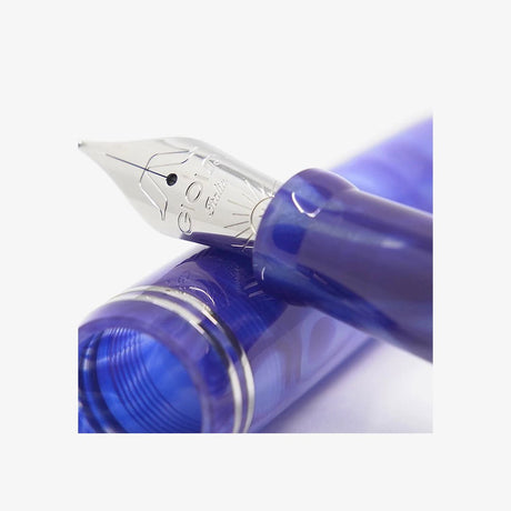 Gioia Metis Blue Aesthatic Silver Fountain Pen - SCOOBOO - GM-043-F - Fountain pen