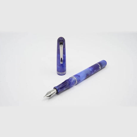 Gioia Metis Blue Aesthatic Silver Fountain Pen - SCOOBOO - GM-043-F - Fountain pen