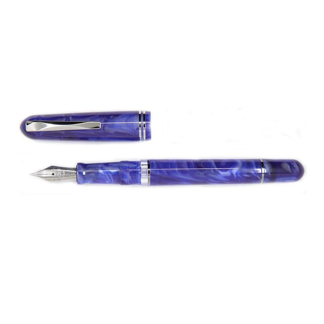 Gioia Metis Blue Aesthatic Silver Fountain Pen - SCOOBOO - GM-043-F - Fountain pen