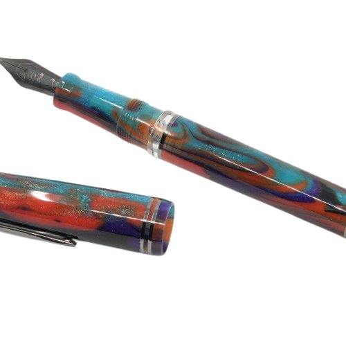 Gioia Metis Iride Black Fountain Pen - SCOOBOO - GM-041-F - Fountain pen