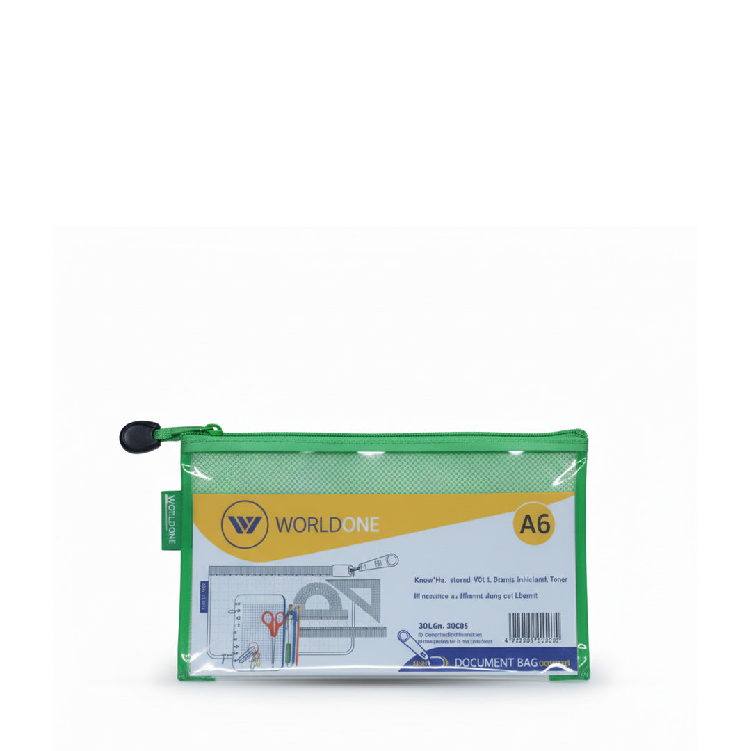 Worldone Transparent Pencil Pouch with Zipper