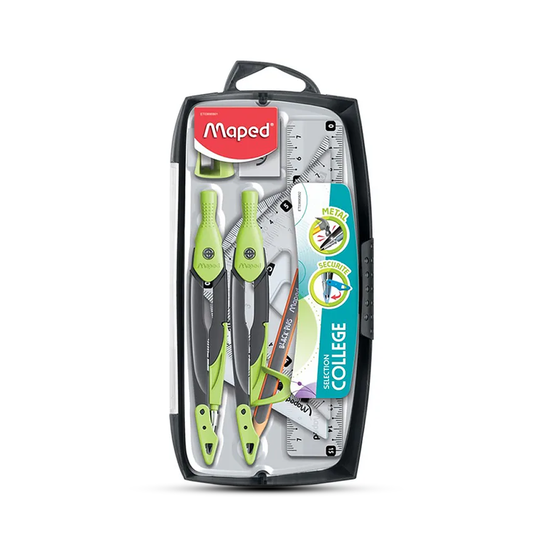 Maped Metal 9pcs Ruler Set