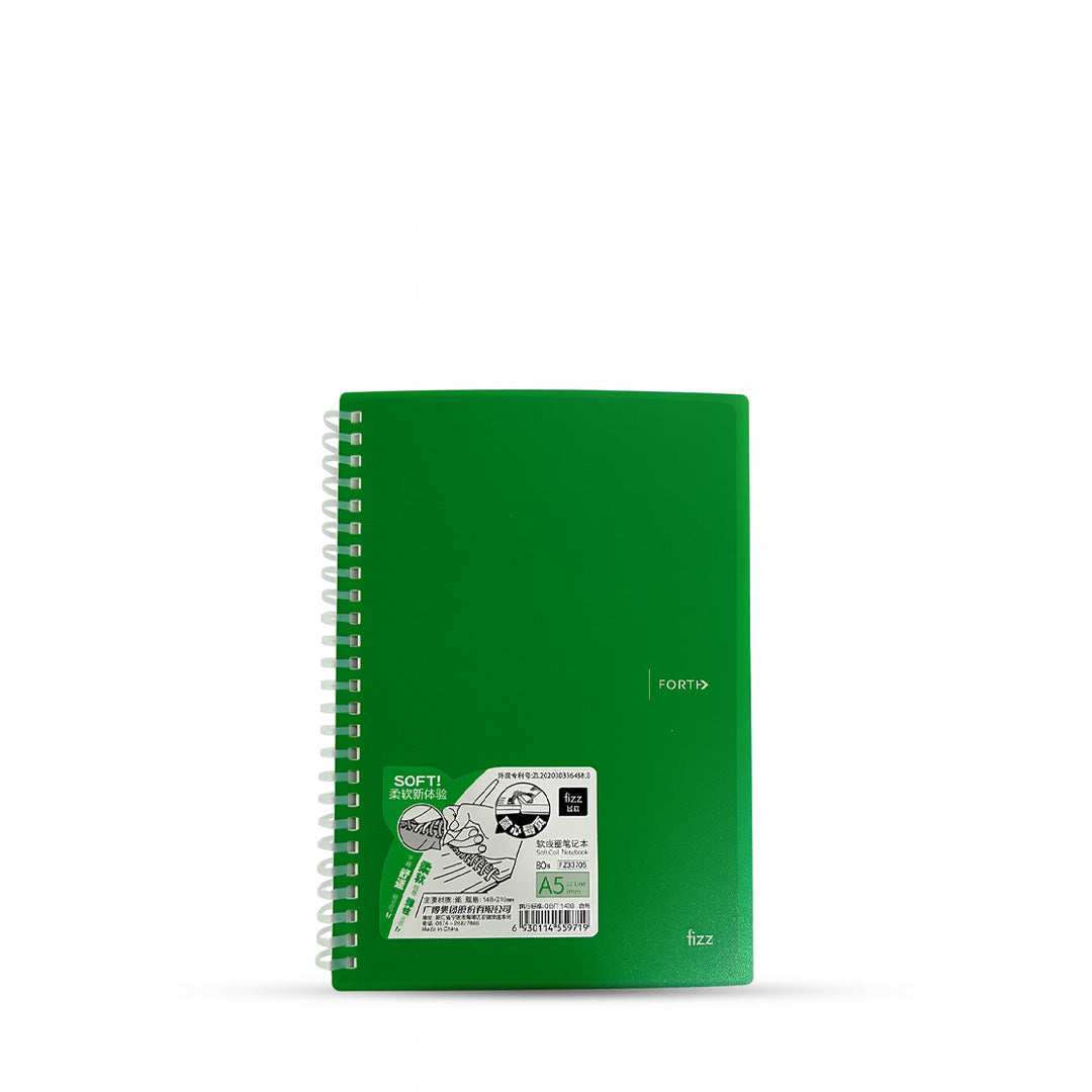 Fizz Soft Cover Spiral Ruled Notebook