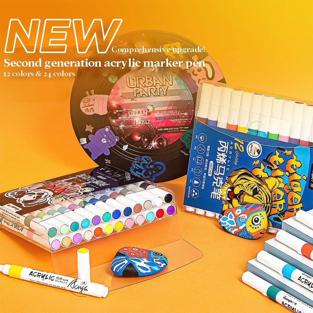 Guangbo Acrylic Marker - SCOOBOO - H02248 - Acrylic Colors