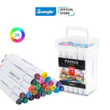 Guangbo Dual Tip Art Markers Set - SCOOBOO - H02210 - Highlighter