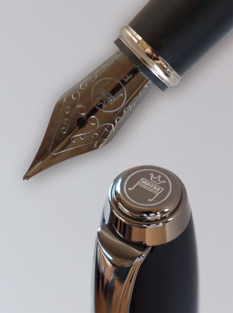 Guitar Fountain Pen - SCOOBOO - GFPN - BK - F - Fountain Pen