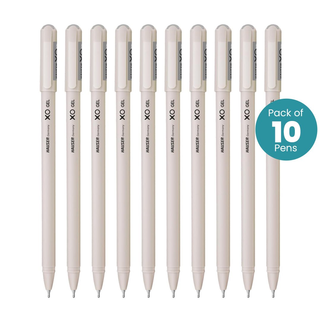 Hauser XO Gel Pens Pack Of 10 - SCOOBOO - Gel Pens