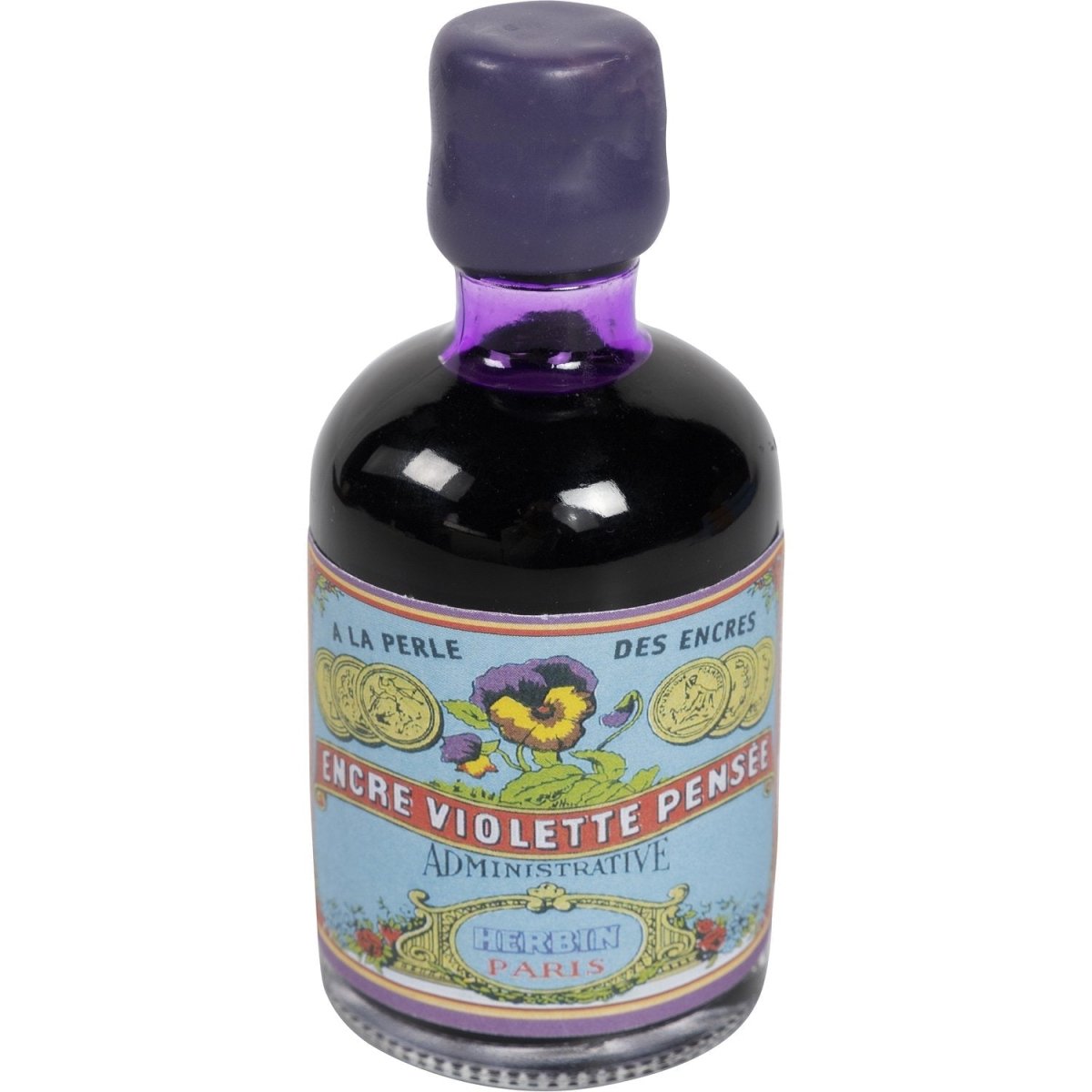 Herbin 350th Anniversary Ink Set (Violette Pensee - 100ML) 27977T - SCOOBOO - HB_350_INKST_VLTPENSEE_100ML_27977T - Ink Bottle