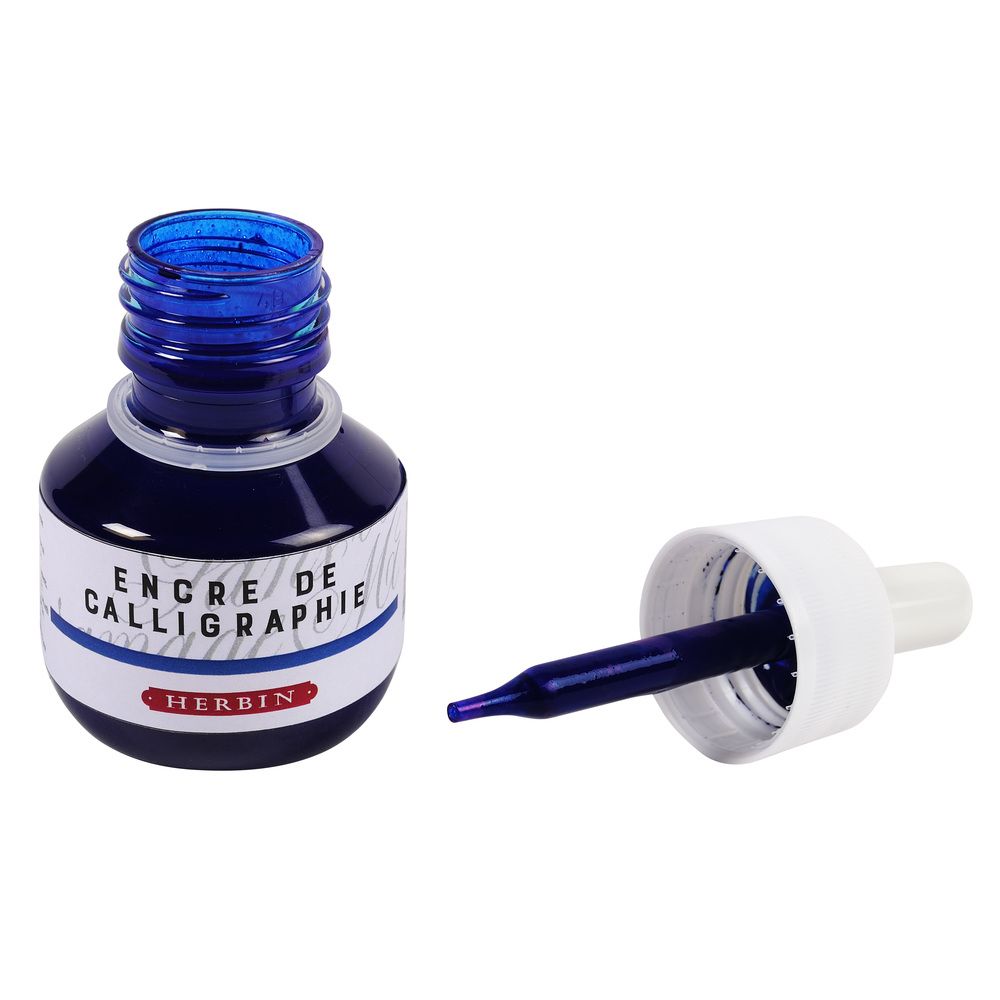 Herbin Calligraphy Ink Bottle (Black - 50ML) 11409T - SCOOBOO - HB_CALI_INKBTL_BLK_50ML_11409T - Ink Bottle