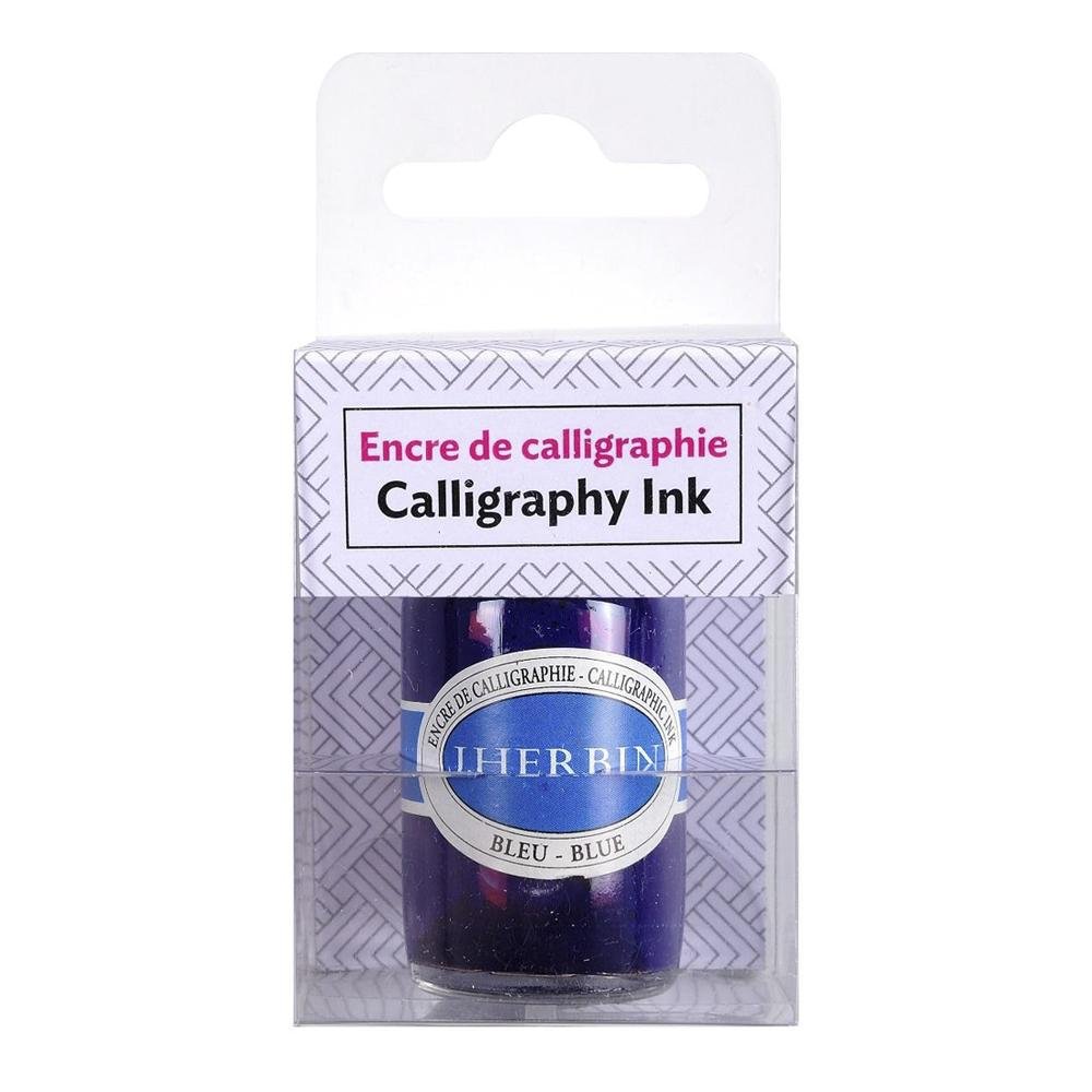 Herbin Calligraphy Ink Bottle (Blue - 15ML) 12410T - SCOOBOO - HB_CALI_INKBTL_BLU_15ML_12410T - Ink Bottle