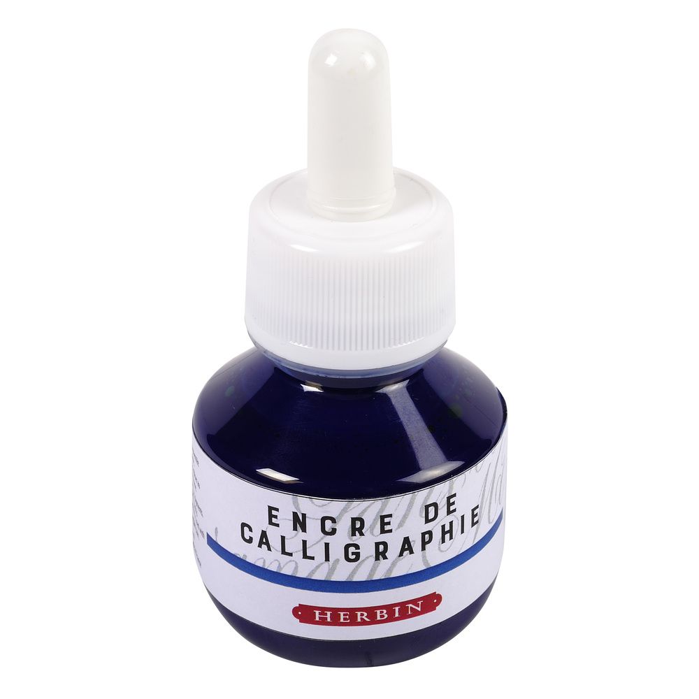 Herbin Calligraphy Ink Bottle (Blue - 50ML) 11410T - SCOOBOO - HB_CALI_INKBTL_BLU_50ML_11410T - Ink Bottle