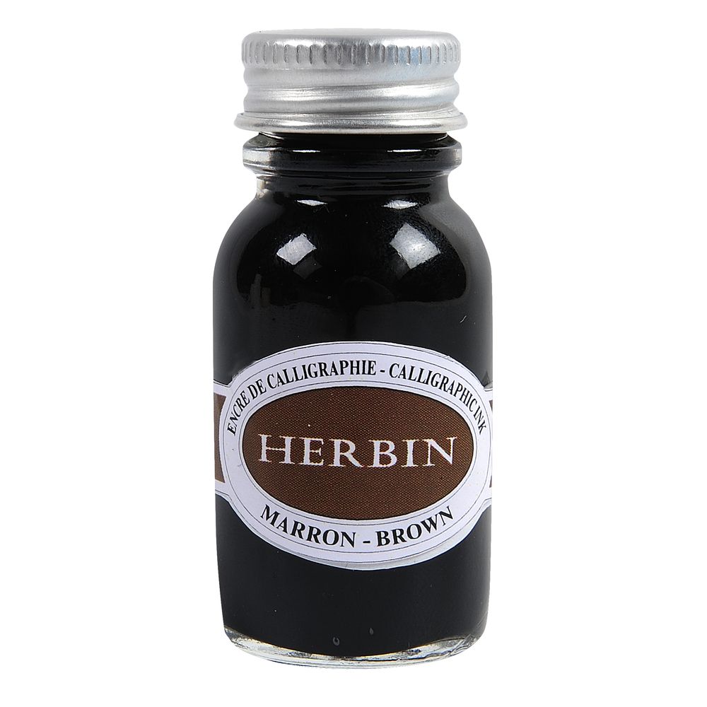 Herbin Calligraphy Ink Bottle (Brown - 15ML) 12440T - SCOOBOO - HB_CALI_INKBTL_BRW_15ML_12440T - Ink Bottle