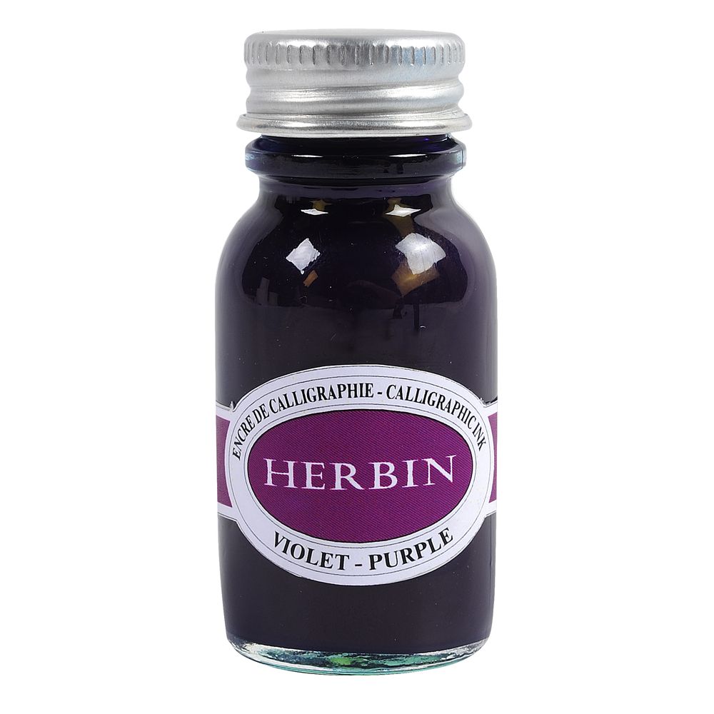 Herbin Calligraphy Ink Bottle (Violet - 15ML) 12470T - SCOOBOO - HB_CALI_INKBTL_VLT_15ML_12470T - Ink Bottle