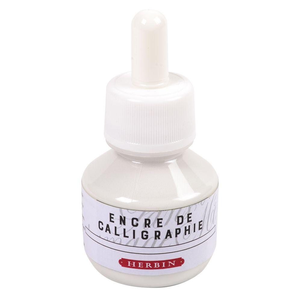 Herbin Calligraphy Ink Bottle (White - 50ML) 11401T - SCOOBOO - HB_CALI_INKBTL_WHT_50ML_11401T - Ink Bottle