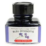 Herbin "D" Ink Bottle (Bleu Myosotis - 30ML) 13015T - SCOOBOO - HB_D_INKBTL_BLUMYOSOTIS_30ML_13015T - Ink Cartridge