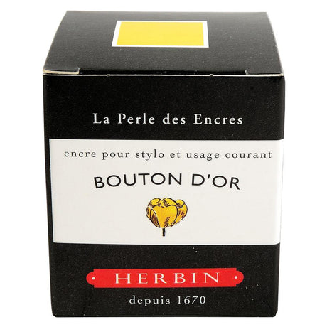 Herbin "D" Ink Bottle (Bouton D'Or - 30ML) 13053T - SCOOBOO - HB_D_INKBTL_BOUTONDOR_30ML_13053T - Ink Cartridge