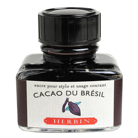 Herbin "D" Ink Bottle (Cacao de Bresil - 30ML) 13045T - SCOOBOO - HB_D_INKBTL_CACAOBRESIL_30ML_13045T - Ink Cartridge