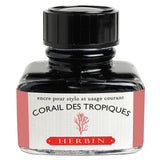 Herbin "D" Ink Bottle (Corail des Tropiques - 30ML) 13059T - SCOOBOO - HB_D_INKBTL_CRLTRPQUS_30ML_13059T - Ink Cartridge