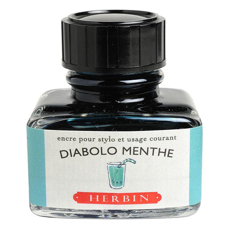 Herbin "D" Ink Bottle (Diabolo Menthe - 30ML) 13033T - SCOOBOO - HB_D_INKBTL_DBOLMTHE_30ML_13033T - Ink Cartridge