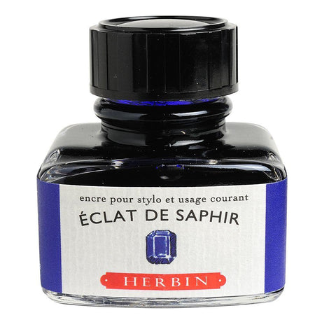 Herbin "D" Ink Bottle (Eclat de Saphir - 30ML) 13016T - SCOOBOO - HB_D_INKBTL_ECLATSAPHIR_30ML_13016T - Ink Cartridge