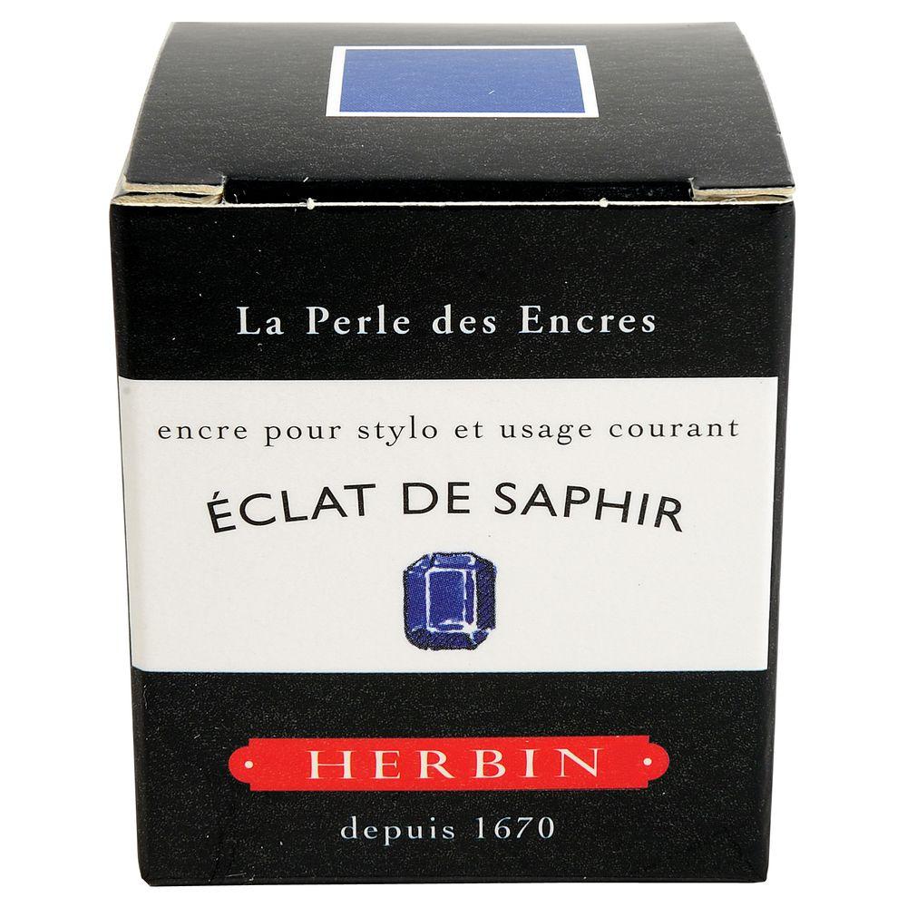 Herbin "D" Ink Bottle (Eclat de Saphir - 30ML) 13016T - SCOOBOO - HB_D_INKBTL_ECLATSAPHIR_30ML_13016T - Ink Cartridge