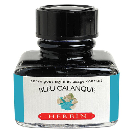 Herbin "D" Ink Bottle (G127 - 30ML) 13014T - SCOOBOO - HB_D_INKBTL_BLUCALANQUE_30ML_13014T - Ink Cartridge