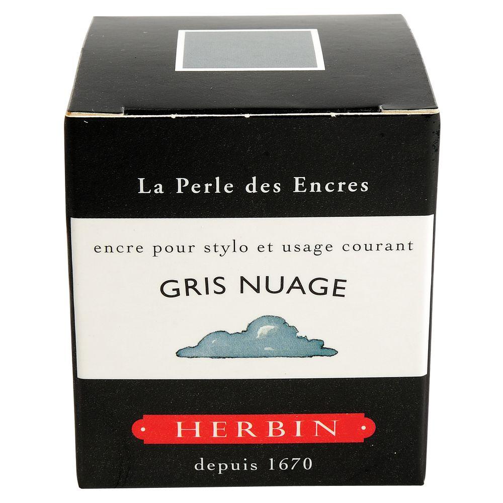 Herbin "D" Ink Bottle (Gris Nuage - 30ML) 13008T - SCOOBOO - HB_D_INKBTL_GRISNUAGE_30ML_13008T - Ink Cartridge