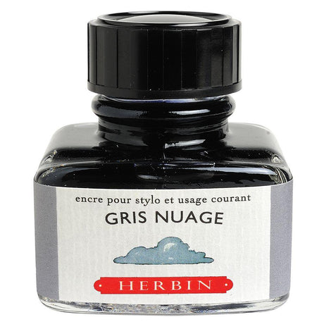 Herbin "D" Ink Bottle (Gris Nuage - 30ML) 13008T - SCOOBOO - HB_D_INKBTL_GRISNUAGE_30ML_13008T - Ink Cartridge