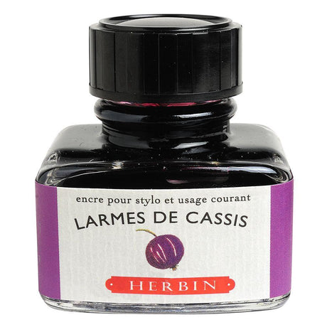 Herbin "D" Ink Bottle (Larme de Cassis - 30ML) 13078T - SCOOBOO - HB_D_INKBTL_LARMECASSIS_30ML_13078T - Ink Cartridge