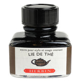 Herbin "D" Ink Bottle (Lie de The - 30ML) 13044T - SCOOBOO - HB_D_INKBTL_LIETHE_30ML_13044T - Ink Cartridge
