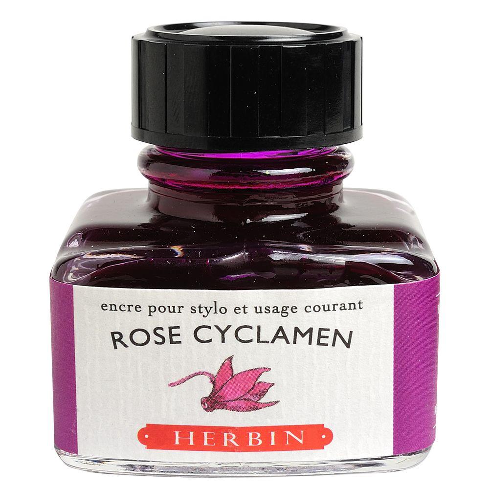 Herbin "D" Ink Bottle (Rose Cyclamen - 30ML) 13066T - SCOOBOO - HB_D_INKBTL_RSECYCLAMEN_30ML_13066T - Ink Cartridge