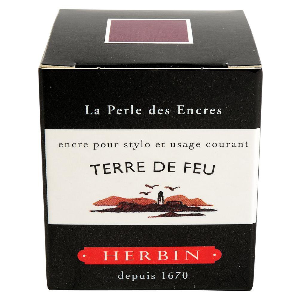 Herbin "D" Ink Bottle (Terre de Feu - 30ML) 13047T - SCOOBOO - HB_D_INKBTL_TERREFEU_30ML_13047T - Ink Cartridge